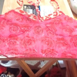 SHEIN SIZE 0XL Shear Pink Rose Tube Top